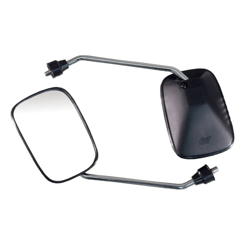 Bike It Black Square Universal zrcátka -   U64531