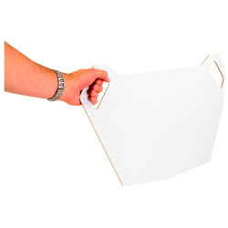 Bílá tabule MX Pit board– obě strany bílé