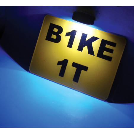 Bike je hliník Black tělo E-Zn Cluster LED osvětlení SPZ