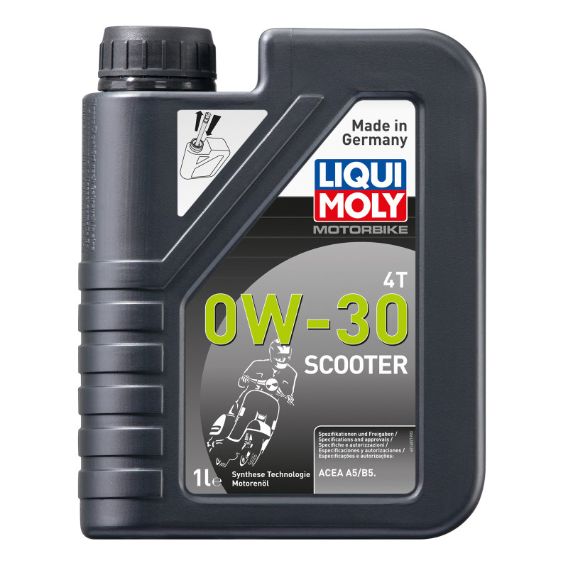 Liqui Moly Oil 4 Stroke - Semi Synth - Scooter - 0W-30 1L   21153  ACEA A5 / B5