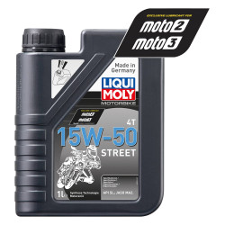 Liqui Moly 4 Stroke Semi Synthetic Street 15W-50 1L -   2555