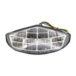 Bike It LED zadní koncové světlo s transparentním sklem a integrovanými blinkry   D046