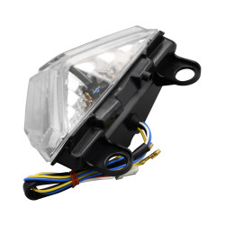 Lampa tylna LED Bike It z przezroczystym szkłem i zintegrowanymi kierunkowskazami D099