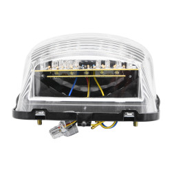 Rower to tylna lampa LED z przezroczystym szkłem i zintegrowanymi kierunkowskazami - H025