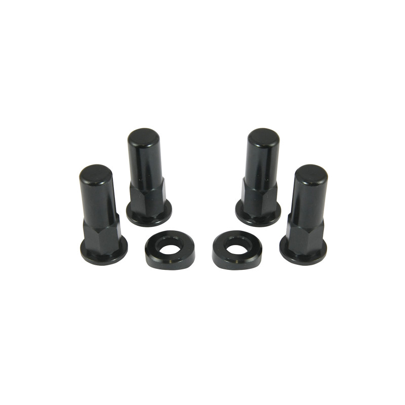 Bike It Black Rim Lock Nut Kit