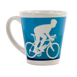 Hrnček latte cyklo Roadies modrý