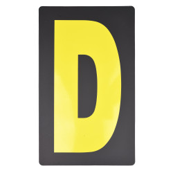Zestaw Pit Board z żółtymi literami, 26 szt
