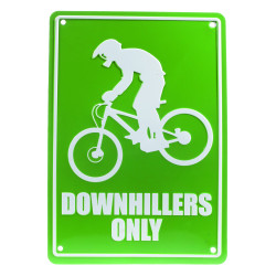 Parkovací cyklo cedule Downhillers Only