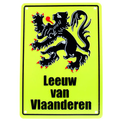 Znak parkingowy dla rowerów Leeuw van Vlaanderen (lub Lew Flandrii).