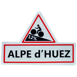 Replika dopravnej značky Tour de France Alpe d&#39;Huez