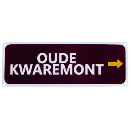 Replika znaku drogowego Tour of Flanders Pro race Oude Kwaremont