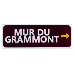 Replika znaku drogowego Mur du Grammont