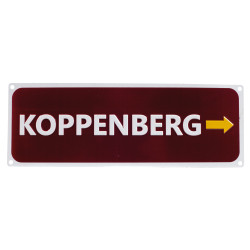 Replika dopravnej značky Koppenberg