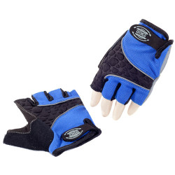 Eigo cyklistické rukavice s gelem, 3D modré