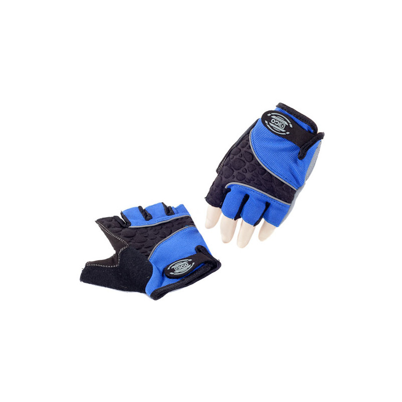 Eigo cyklistické rukavice s gélom, 3D modré