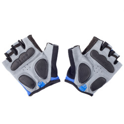 Rękawiczki rowerowe Eigo z żelem, 3D niebieskie