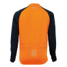 Eigo Tempest Pánska dlhý rukáv krátky zips cyklistický dres Vivid oranžová / čierna