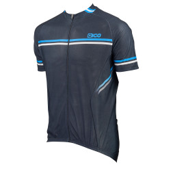 Męska koszulka rowerowa z krótkim rękawem Eigo Diamond w kolorze czarnym / niebieskim / białym