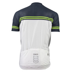 Eigo Diamond pánske krátky rukáv cyklistický dres White / Black / Green