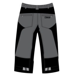 Eigo Zenith Baggy pánske 3/4 šortky s Coolmax vložkou bridlice/čierne