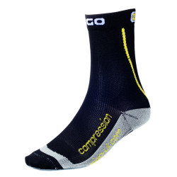 Eigo cyklistické ponožky krátke kompresné čierne, S (UK 2,5-5 EU 35-38)