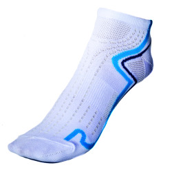 Eigo cyklistické ponožky dámske nízke s Coolmax bielo/ tyrkysové