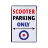 Tabuľka- parkovacia ceduľa- SCOOTER PARKING ONLY