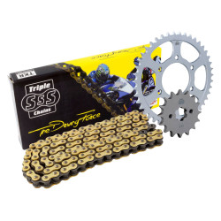 Triple S Chain and Sprocket Kit for Honda CRF250 R '04-'10 (13 Tooth Front - 51 Tooth Rear - 520-114 Chain)