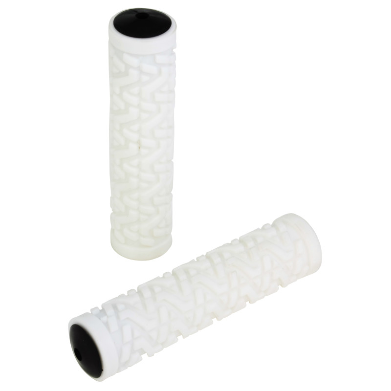 Keirin Rubber Bicycle Grips - White