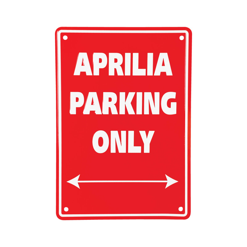 Tabuľka- parkovacia ceduľa - APRILIA PARKING ONLY