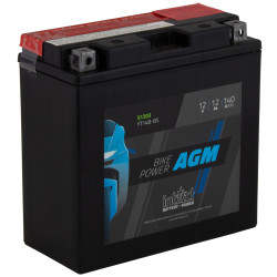 intAct YT14B-BS Maintenance Free AGM Bike-Power Battery