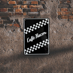 Tabuľka- parkovacia ceduľa- CAFÉ RACER