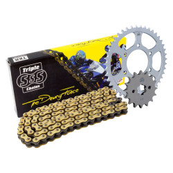 Triple S Chain and Sprocket Kit for Aprilia 1000 RSV Mille and Tuono '98-'05 models (17 Tooth Front - 42 Tooth Rear - 525-108 Ch