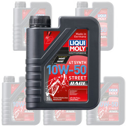 Liqui Moly olej 4T - plná syntetika - Street Race - 10W-50 1L [1502] (balenie 6 kusov)