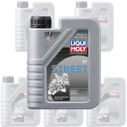 Liqui Moly Oil 2 Stroke - Semi Synth - Motorbike Street 1L [1504] (Box Qty 6)