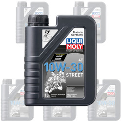 Liqui Moly Oil 4 Stroke - Semi Synth - Street - 10W-30 1L [2526] (Box Qty 6)