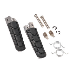 Bike It OE Replacement Front Footpegs (With Rubber insert) for Honda models
