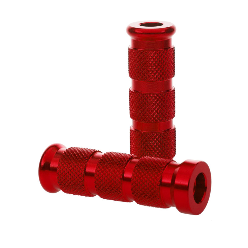 Footrest Pegs Round Red