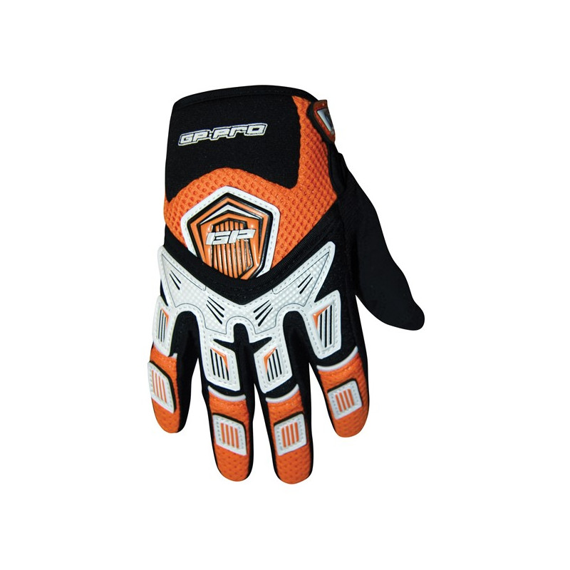 GP-PRO V-FLEX dětské MX motokrosové rukavice- oranžové (XS 15-16cm velikost 7)