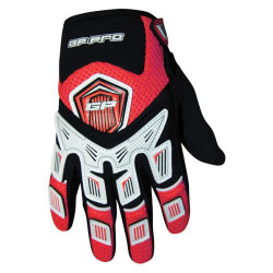 Dziecięce rękawiczki motocrossowe GP-PRO V-FLEX - czerwone (XXS 13-14 cm, rozmiar 6)