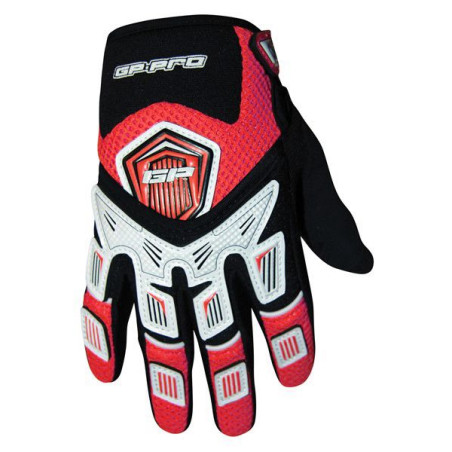 GP-PRO V-FLEX detské MX motokrosové rukavice-červené (XXS 13-14cm veľkosť 6)