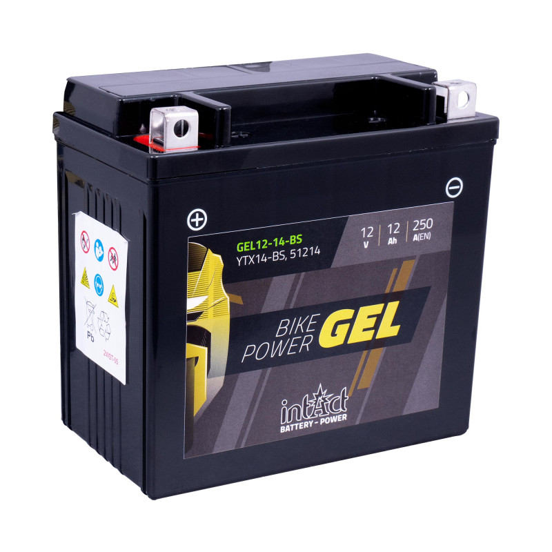 intAct YTX14-BS / 51214 Gel Bike-Power Battery