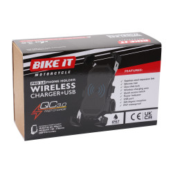 Bike It Pro2 Wireless Phone Charger Cradle with USB