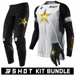 Shot Contact Zestaw Rockstar MX koszulka motocrossowa, spodnie i rękawiczki