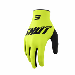 Shot Raw rukavice Burst neon žluté