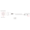 Sena redukce pro transmiter SM-10: 7 pin DIN kabel do 3,5 mm stereo jack (CanAm Spyder, Kawasaki 2008-, Victory)