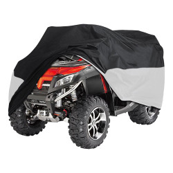 Bike Je ATV Rain Cover - Black / Silver - Small hodí 50cc-250cc