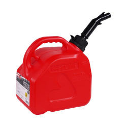Kanister na paliwo o pojemności 5 litrów z dyszą ciśnieniową, kolor czerwony