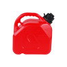 5 litrový kanister na palivo s tlakovou tryskou, červený
