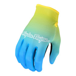 Troy Lee Designs Flowline MX rukavice Faze modrá/žltá